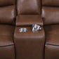 Greenfield 3-piece Power Reclining Sofa Set Saddle Brown