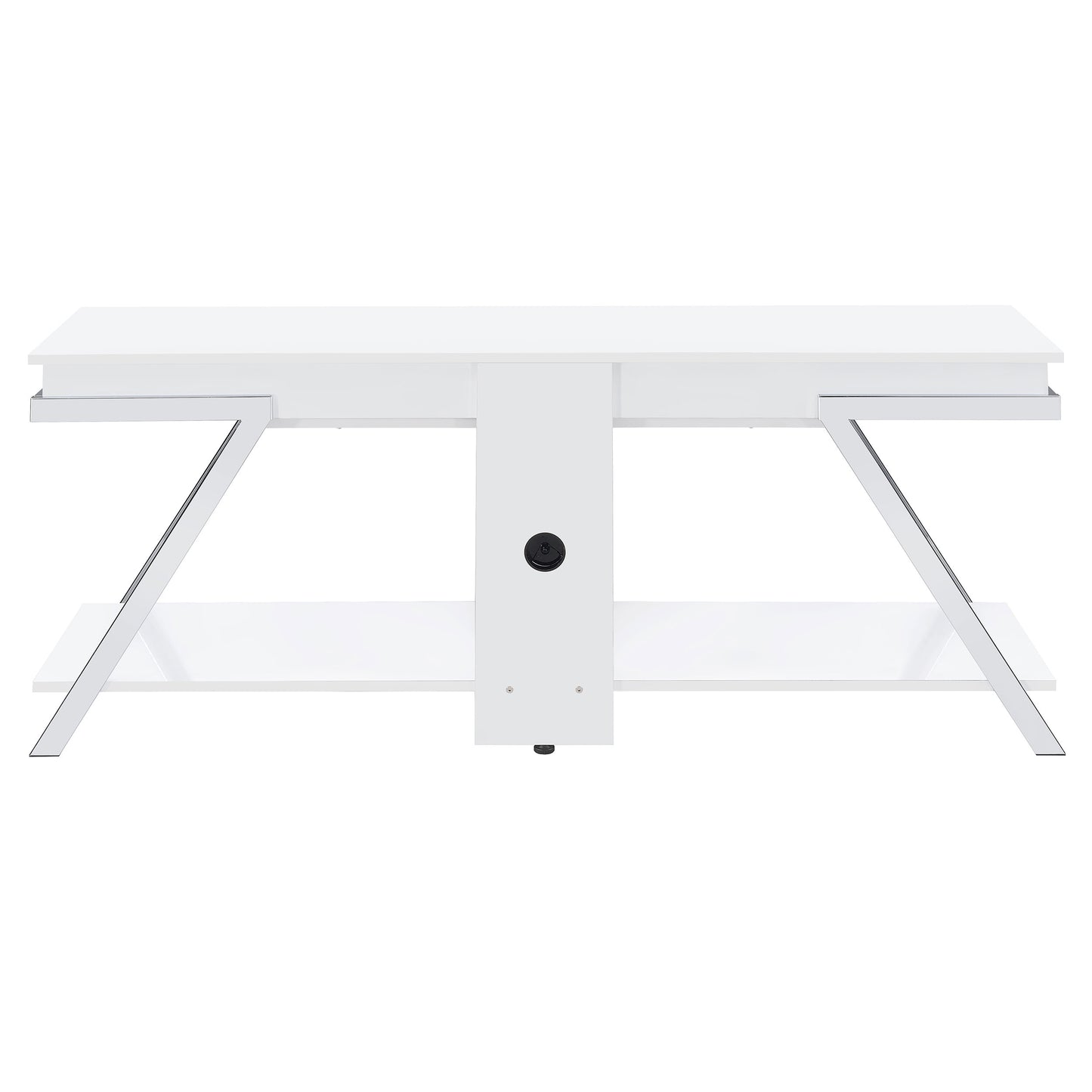 Marcia 1-drawer Wood 60" TV Stand White High Gloss