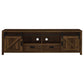 Madra 2-door Engineered Wood 79" TV Stand Dark Pine