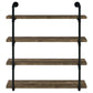 Elmcrest 39-inch 4-shelf Wall Bookshelf Rustic Oak