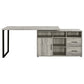 Hertford 59-inch L-Shape Computer Desk Grey Driftwood