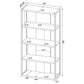 Loomis 72-inch 4-shelf Bookshelf Whitewashed Grey