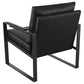 Rosalind Upholstered Track Arm Accent Chair Black