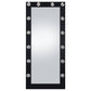 Zayan Full Length Floor Mirror With Lighting Black High Gloss